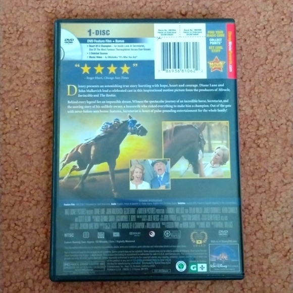 Disney secretariat and Seabiscuit DVD movies - Picture 4 of 9